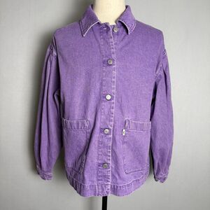 Levi's Fresh Esther Modern Cotton Jacket, Size Large, Purple, 100% Cotton, Denim